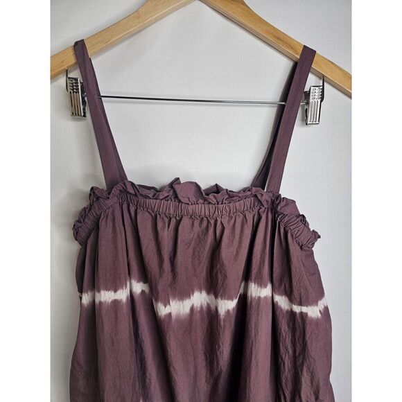 Anthropologie OTHILIA Lucette Tie-Dye Swing Dress in Brown Size 10 - Picture 6 of 9